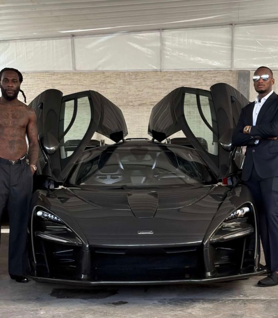 Burna Boy's McLaren Senna